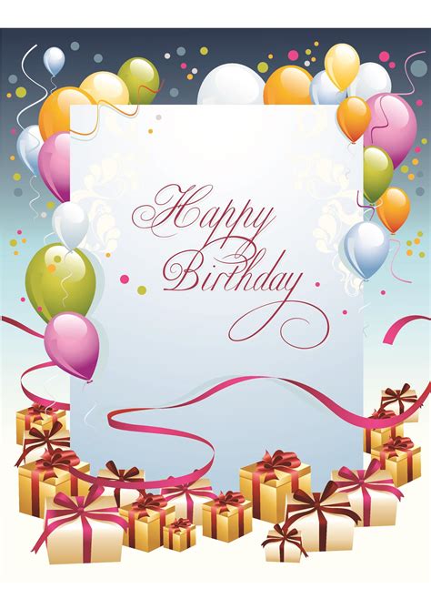 Free Birthday Card Templates Templatelab Free Free Birthday Card Templates Word Excel