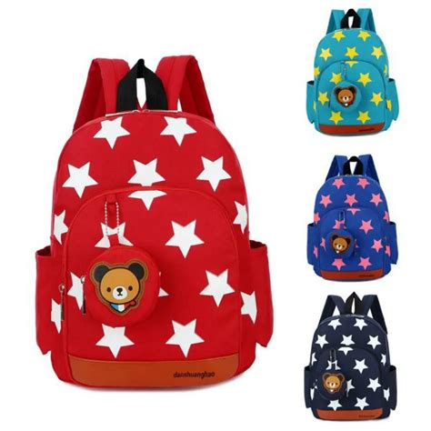 Boys Backpacks For Kindergarten Stars Printing Nylon Children Backpacks
