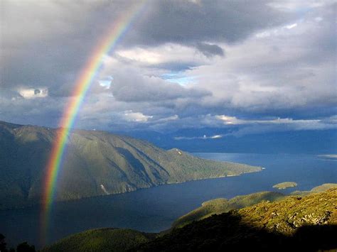 Rainbow Over Lake Te Anau Photos Diagrams And Topos Summitpost