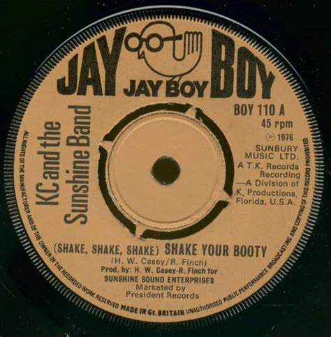 Kc And The Sunshine Band 7inch Shake Shake Shake Shake Your Booty