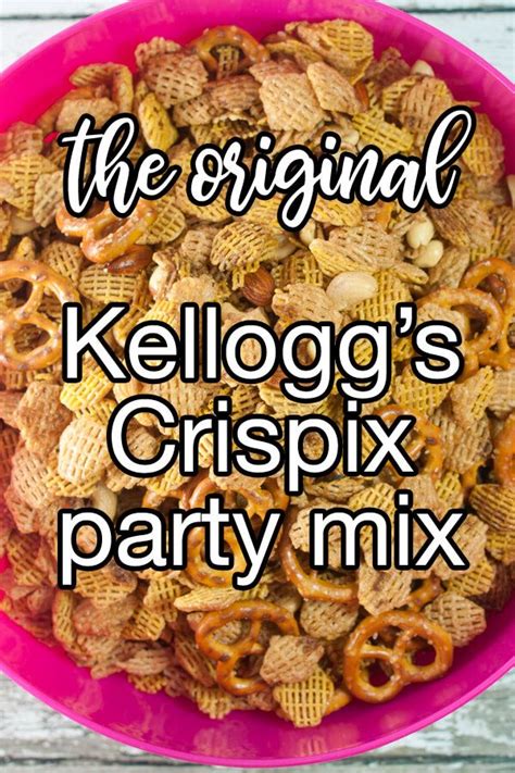 The Original Kelloggs Crispix Mix Recipe Cereal