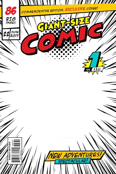 Comic Book Cover Vector Illustration Style Cartoon 2920456 Vector Art