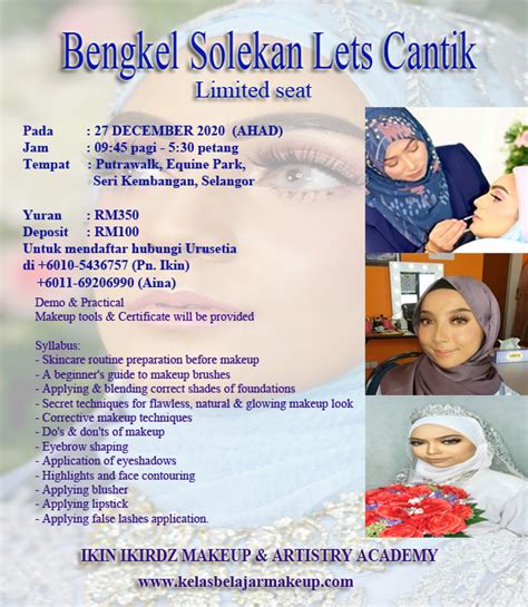 Maybe you would like to learn more about one of these? bengkel-solekan-lets-cantik-december-2020 - KELAS BELAJAR ...