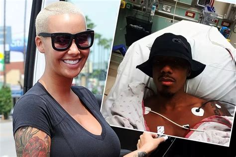 Amber Rose Sends Well Wishes To Nick Cannon After He Shares Picture From Hospital Bed Mirror