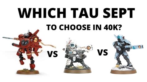 Which Tau Empire Sept To Choose In Warhammer 40k 9th Edition Lore And