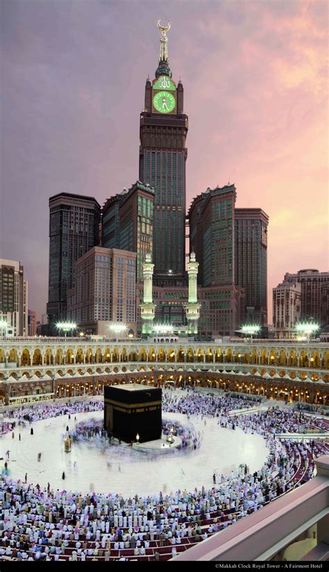 Abraj Al Bait Towers In Mecca Saudi Arabia 601 M 2012 Makkah