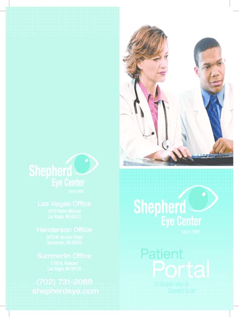 Fillable Online Patient Portal Brochure Shepherd Eye Center Fax Email