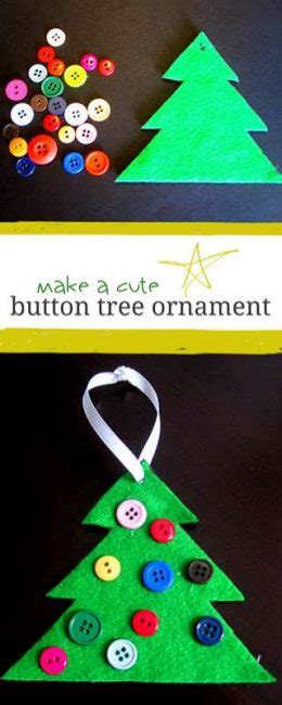 Button Christmas Tree Ornament Cute And Simple Hands On As We Grow