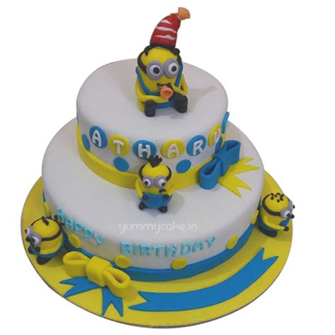 Baby boy birthday cake happy birthday minions birthday cakes minion cake design monster high cakes easy minecraft cake minion cupcakes batman cakes candy cakes. Minion Cake for Birthday at Low Price & Best Design ...