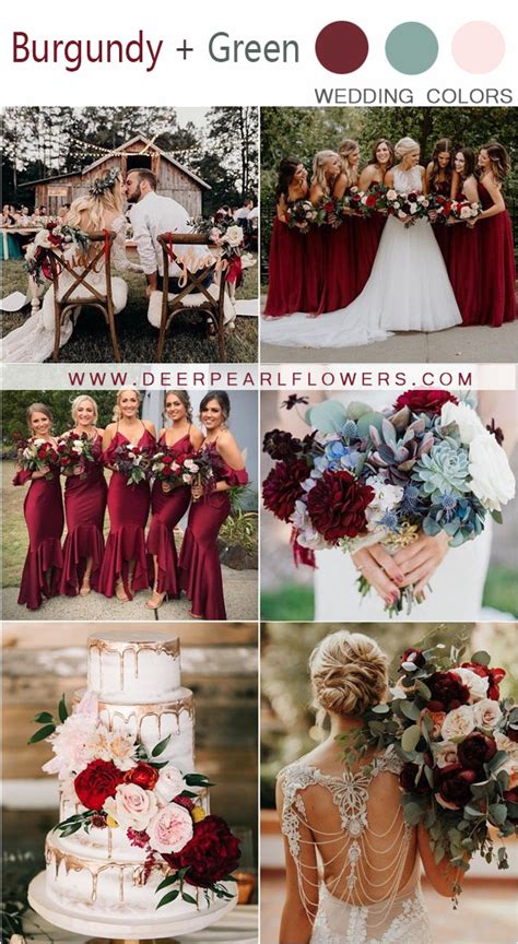 20 Burgundy And Greenery Wedding Color Ideas Page 2 Of 2 Deer Pearl