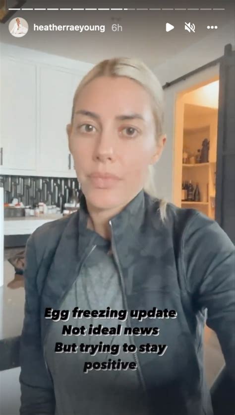 Heather Rae Young Gives An Update On Her Egg Freezing Journey