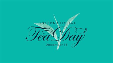 Premium Vector International Tea Day Poster Template With Tea Leaf