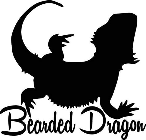 $3.5 - Bearded Dragon Decal Window Bumper Beardie Reptile Lizard Herp