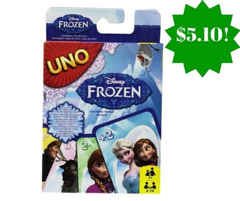 Amazon Disney Frozen Uno Card Game Only 510 Reg 8
