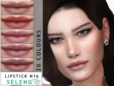 The Sims Resource Lipstick N16 By Seleng • Sims 4 Downloads