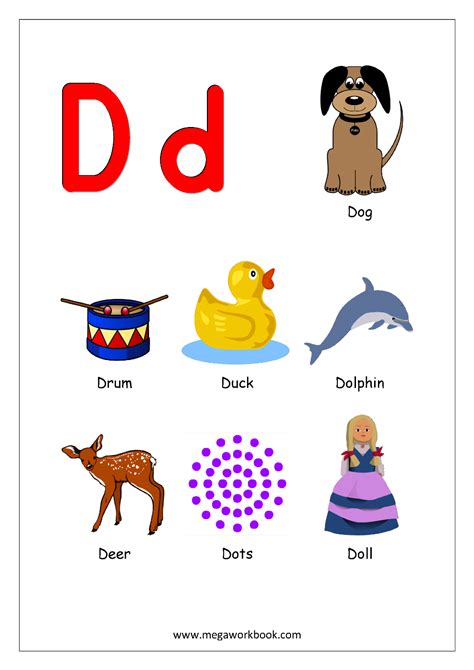 List of 798 words that are 8 letters and start with d. Free Printable English Worksheets - Alphabet Reading (Letter ...