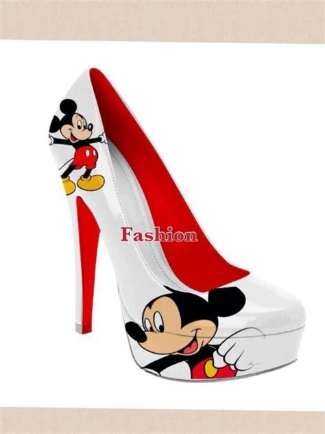 Mickey Mouse High Heel Shoes Disney Fashion Pinterest