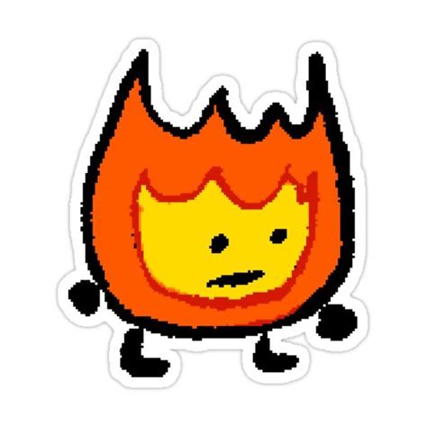 BFDI Firey Sticker For Sale By MsBonnie In Vinyl Decal