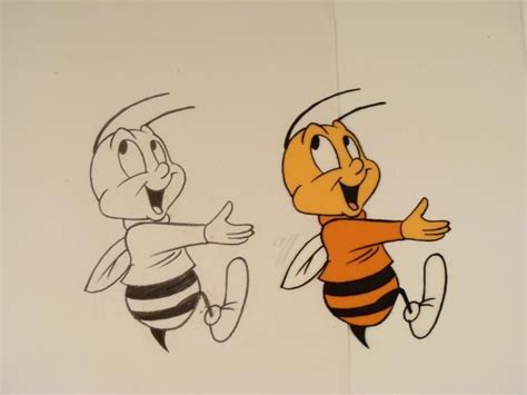 Production Art Honey Nut Bee Drawing Cel Orig Cheerios