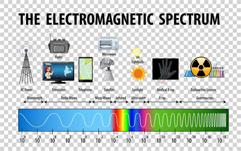 Science Electromagnetic Spectrum Diagram 1868617 Vector Art At Vecteezy
