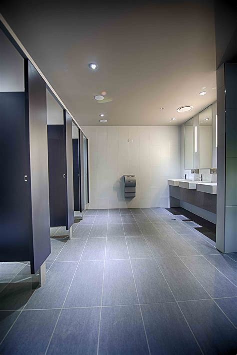 the bathrooms at essendon fields shopping center in melbourne has been designed with very cl