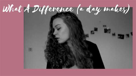 What A Difference A Day Makes Dinah Washington Cover By Christina