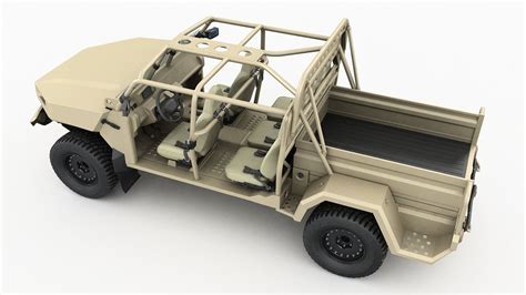 Electric Chevy Colorado Zr2 Military Isv 3d Model Cgtrader