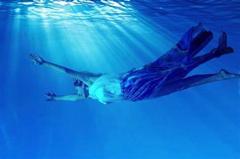 Free Images Sea Ocean Girl Diving Underwater Swim Blue