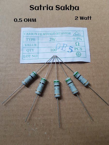 Jual Resistor 05 Ohm 2 Watt Resistor 05 Ohm 2 Watt Di Lapak Satria