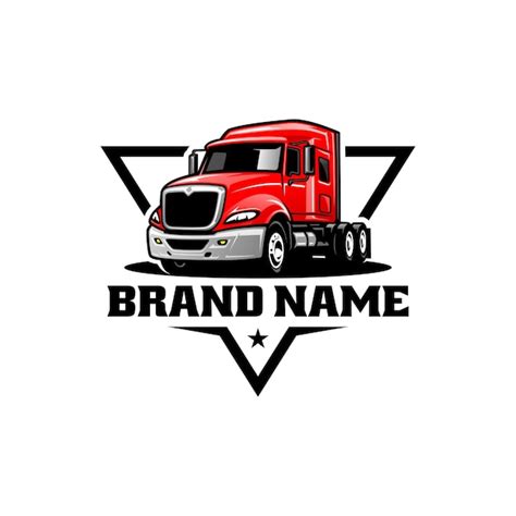 Premium Vector Trucking Logo Vector Semi Truck Premium Logo Design