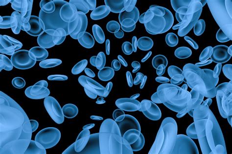 X Ray Red Blood Cells Isolated On Black Stock Photo Download Image