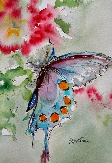Watercolor Artists International Butterfly Art Painting Watercolor