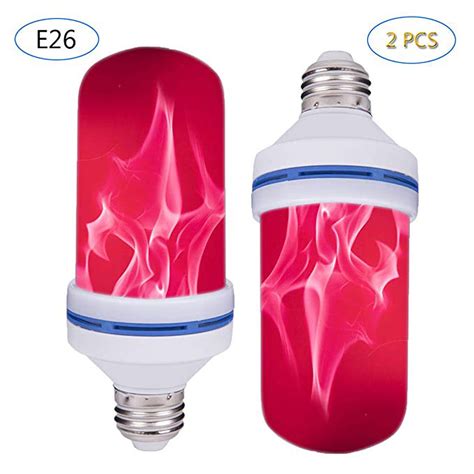 Nk Led Flame Light Bulb 2 Pack E26 Led Flickering Flame Effect Light