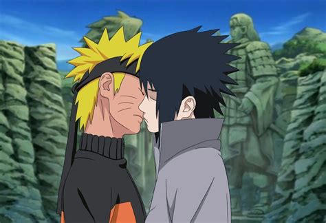 Naruto Kissing Sasuke Fanart Narucrot
