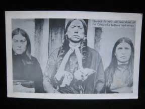Quanah Parker Comanche Indian War Chief Wives Fort Massacre Waco Texas Postcard Antique Price