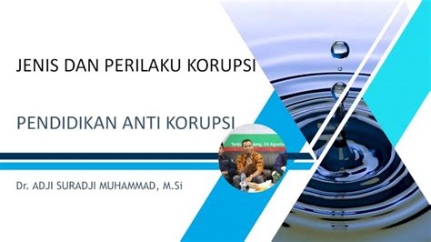 Pdf Jenis Dan Perilaku Korupsi Pendidikan Anti Korupsi