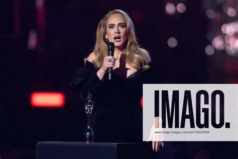 The Brit Awards 2022 Show London Adele On Stage During The The Brit
