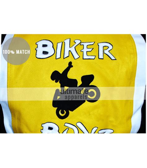 Kid's (derek luke) bike spins out in the middle of his race with dogg (kid rock). Biker Boyz Derek Luke (Kid) Yellow Motorcycle Jacket