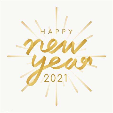 Happy New Year 2021 Clipart Vector And Png Free Download