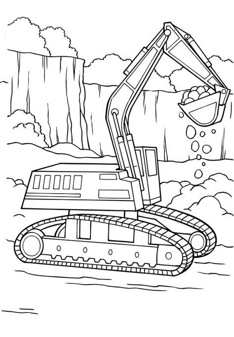 Reproduction of coloring pages or other material on this web site, in whole or in part, is prohibited without the prior written consent of elfinet sarl, and the. Excavator coloring pages to download and print for free