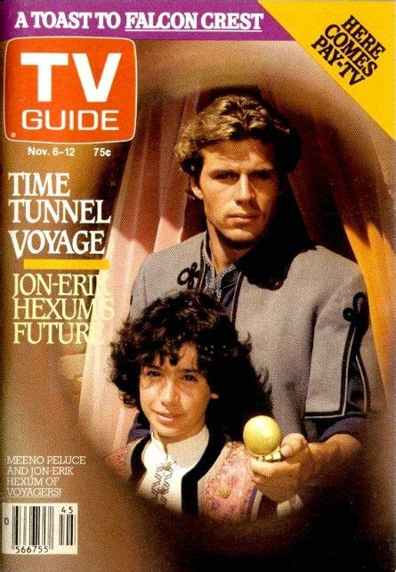 Tv Guide Nov 6 12 1982 Meeno Peluce And Jon Erik Hexum Of Voyagers