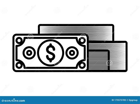 Isolated Money Bills Vector Design Stock Vector Illustration Of Market Saving