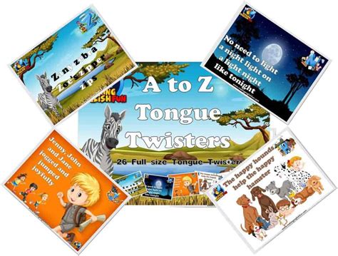 26 A To Z Tongue Twisters For Kindergarten Esl And Primarymaking