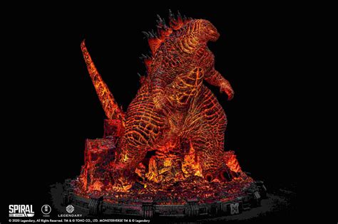 Godzilla King Of The Monsters Battle In Boston Series Burning Godzilla