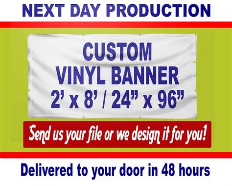 Custom Banner Print Overnight Vinyl Printing And Shipping Etsy