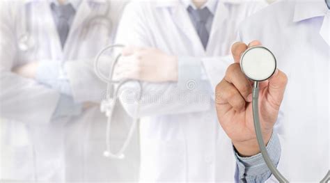 Doctor With Stethoscope Doctor Hard Working Stock Image Image Of