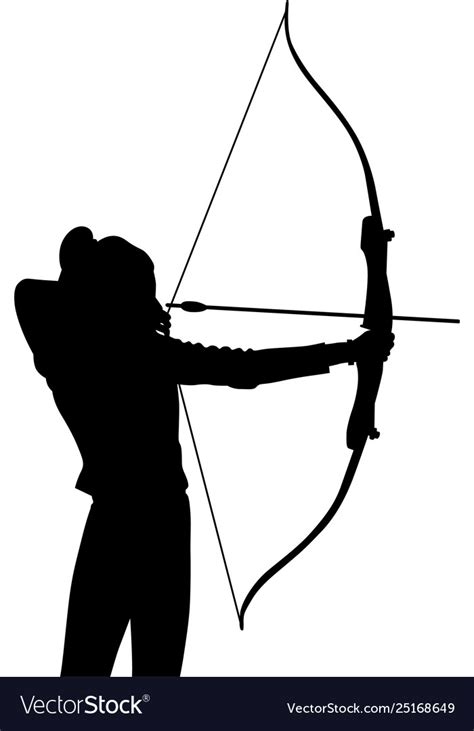 Archery Bow And Arrow Royalty Free Vector Image