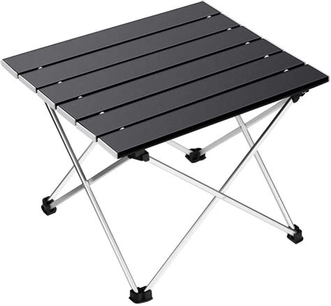 Ledeak Portable Camping Table Small Ultralight Folding Table With Aluminum Table Top And Carry