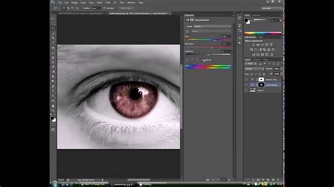 Photoshop tutorial I la méthode pour changer la couleur des yeux YouTube