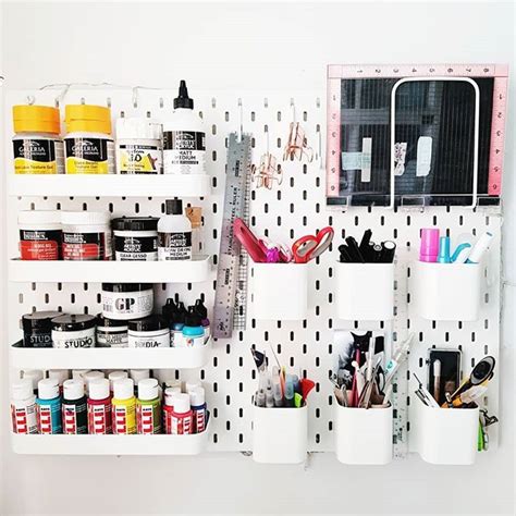 Workspace Wednesday My Ikea Skadis Pegboard A Small Section Of My